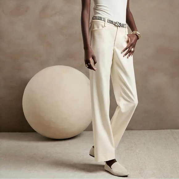 NWT Banana Republic Italian Wool Straight Leg Pant - Picture 2 of 8